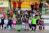 Hatten Spaß beim Fußballcamp: Die G- und die F-Jugend der SG Mirskofen/Altheim.